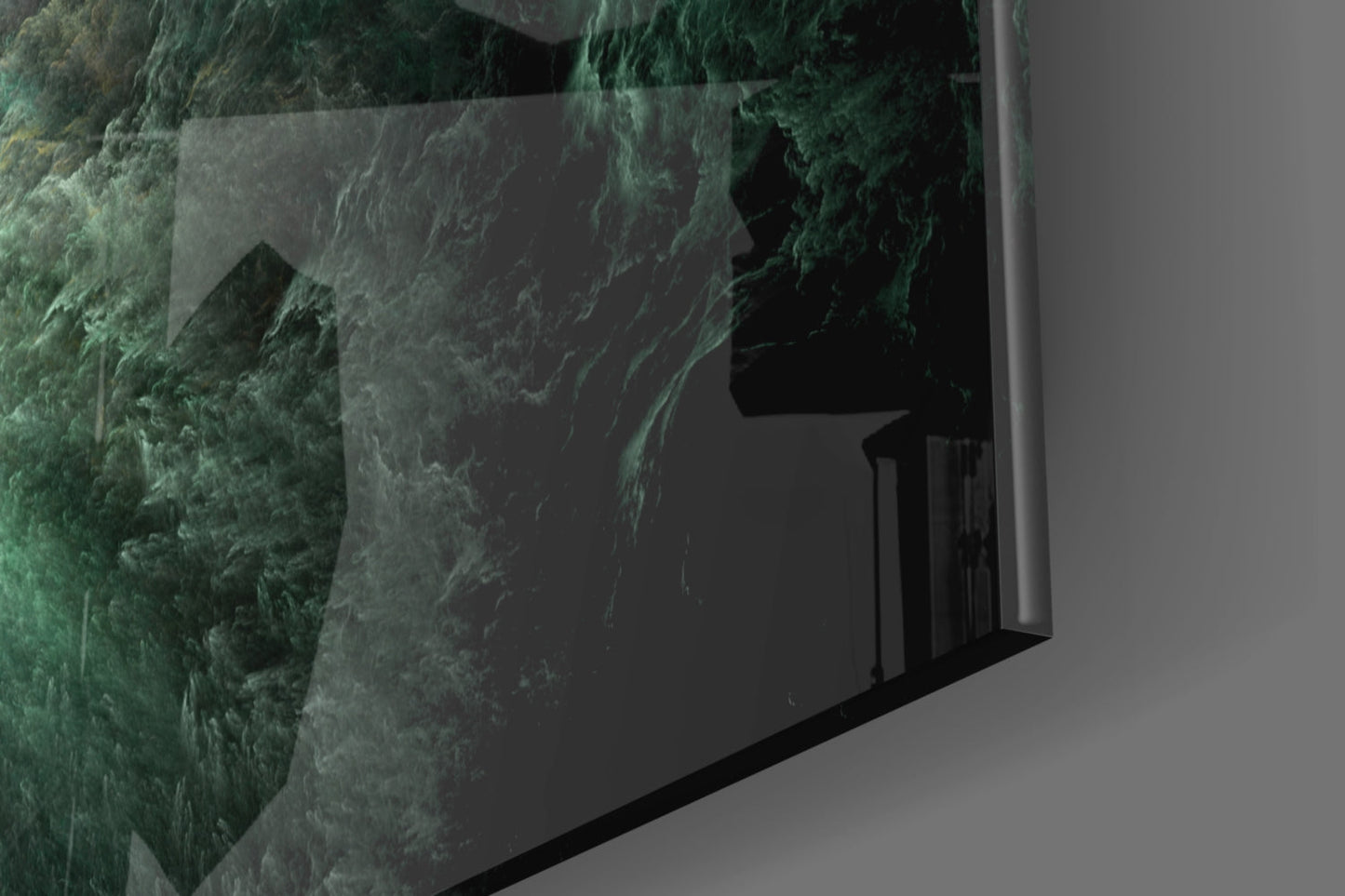 Green Space Glass Wall Art