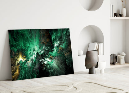 Green Space Glass Wall Art