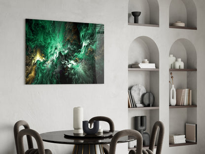Green Space Glass Wall Art