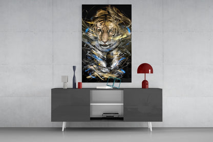 Tiger Glass Wall Art