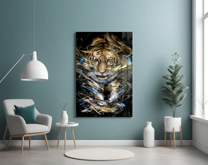 Tiger Glass Wall Art