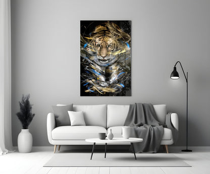 Tiger Glass Wall Art