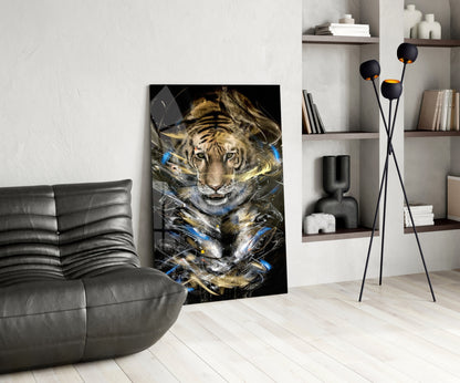 Tiger Glass Wall Art