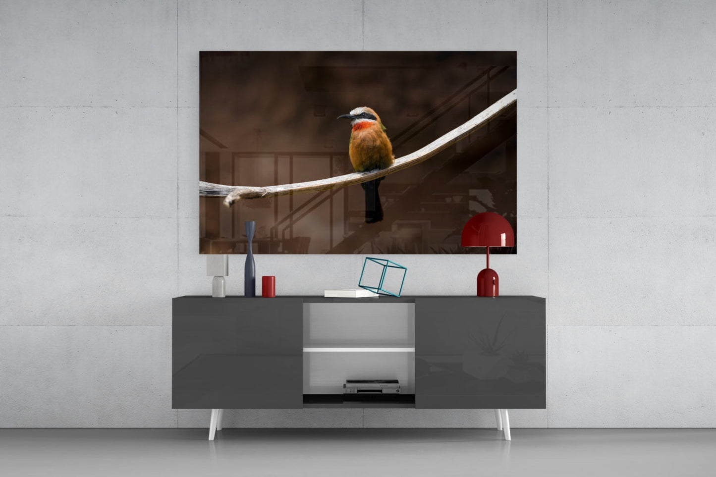 Bee Eater Glass Wall Art
