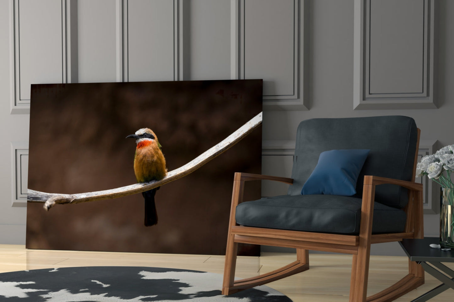 Bee Eater Glass Wall Art
