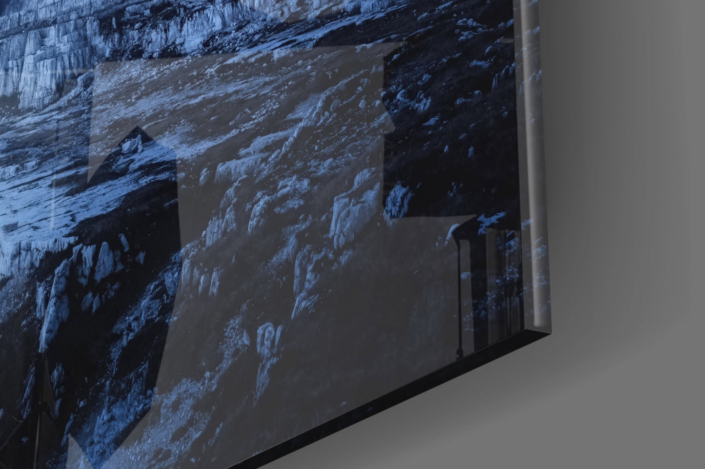 Imposing Mountains Glass Wall Art