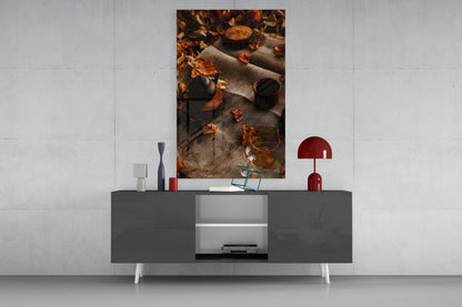 Autumn Picnic Glass Wall Art