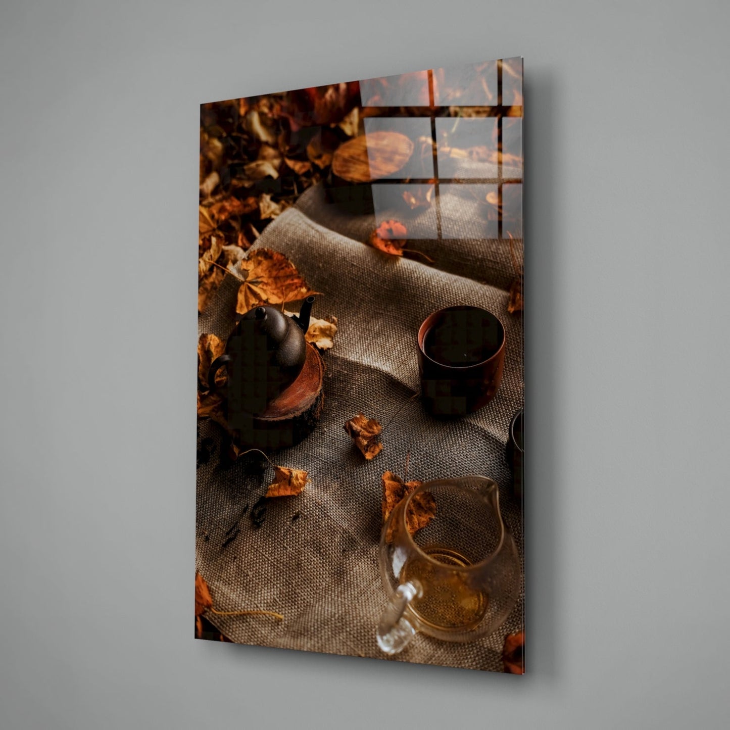 Autumn Picnic Glass Wall Art
