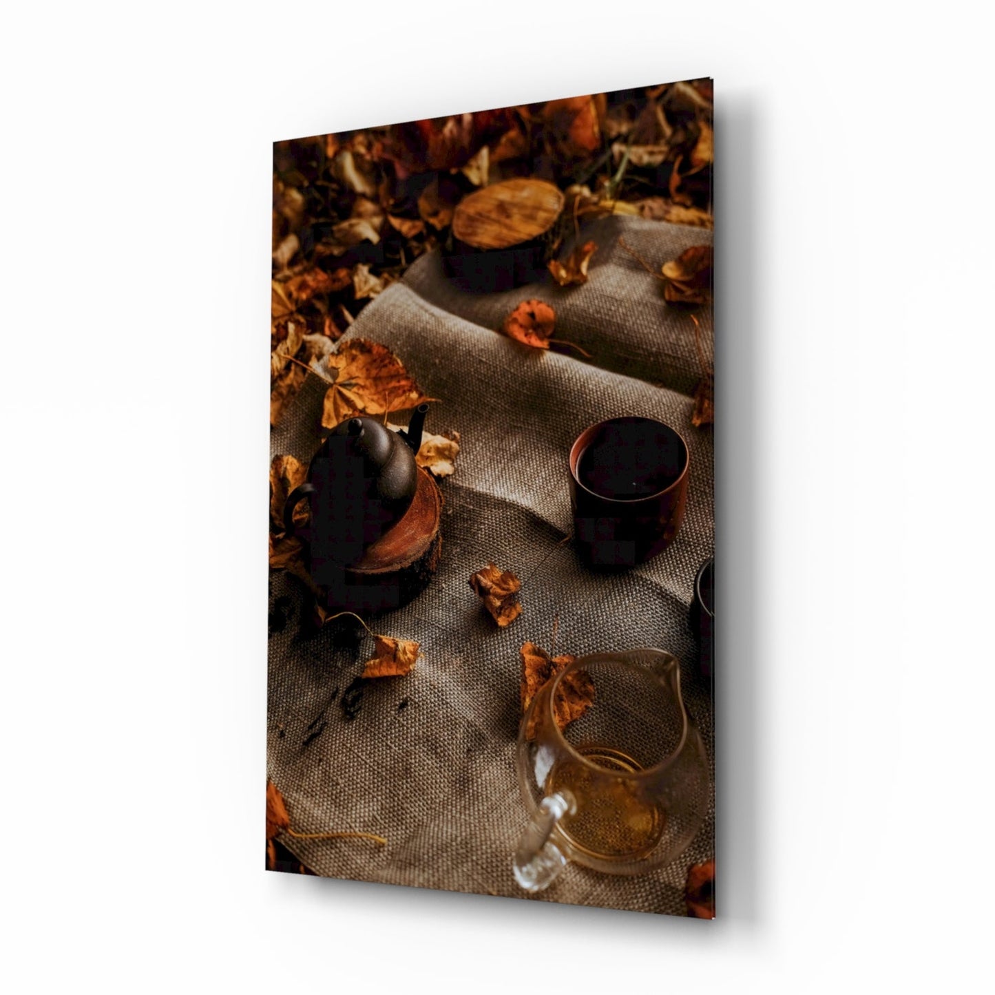 Autumn Picnic Glass Wall Art