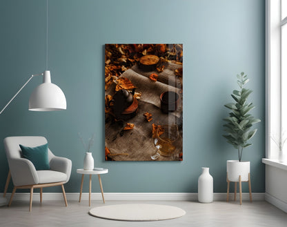 Autumn Picnic Glass Wall Art