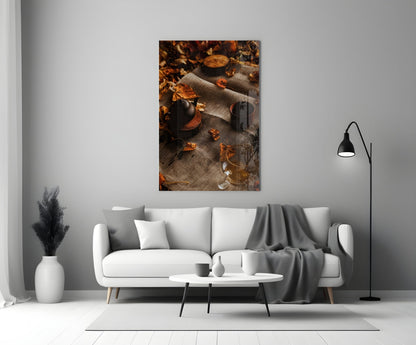 Autumn Picnic Glass Wall Art