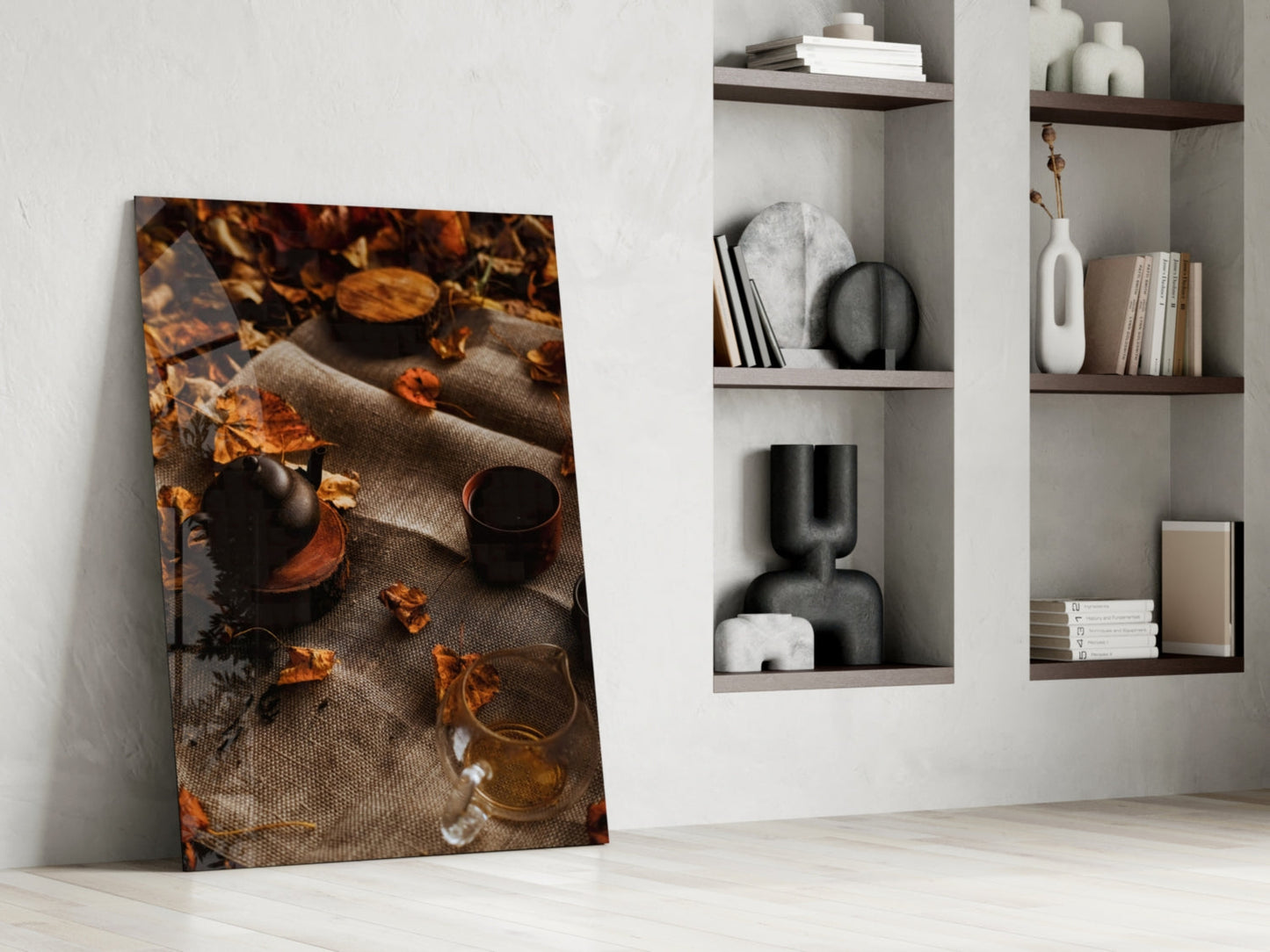 Autumn Picnic Glass Wall Art