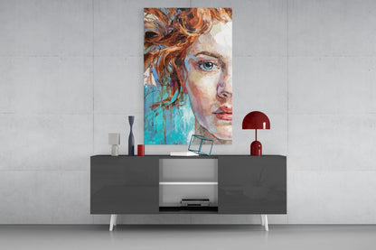 Woman Glass Wall Art
