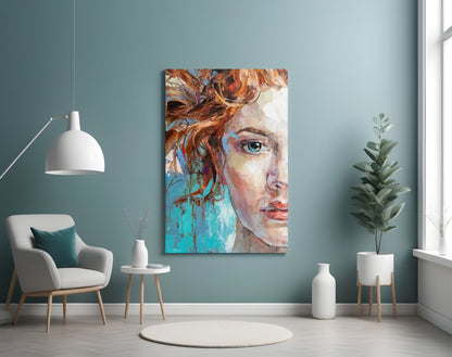 Woman Glass Wall Art