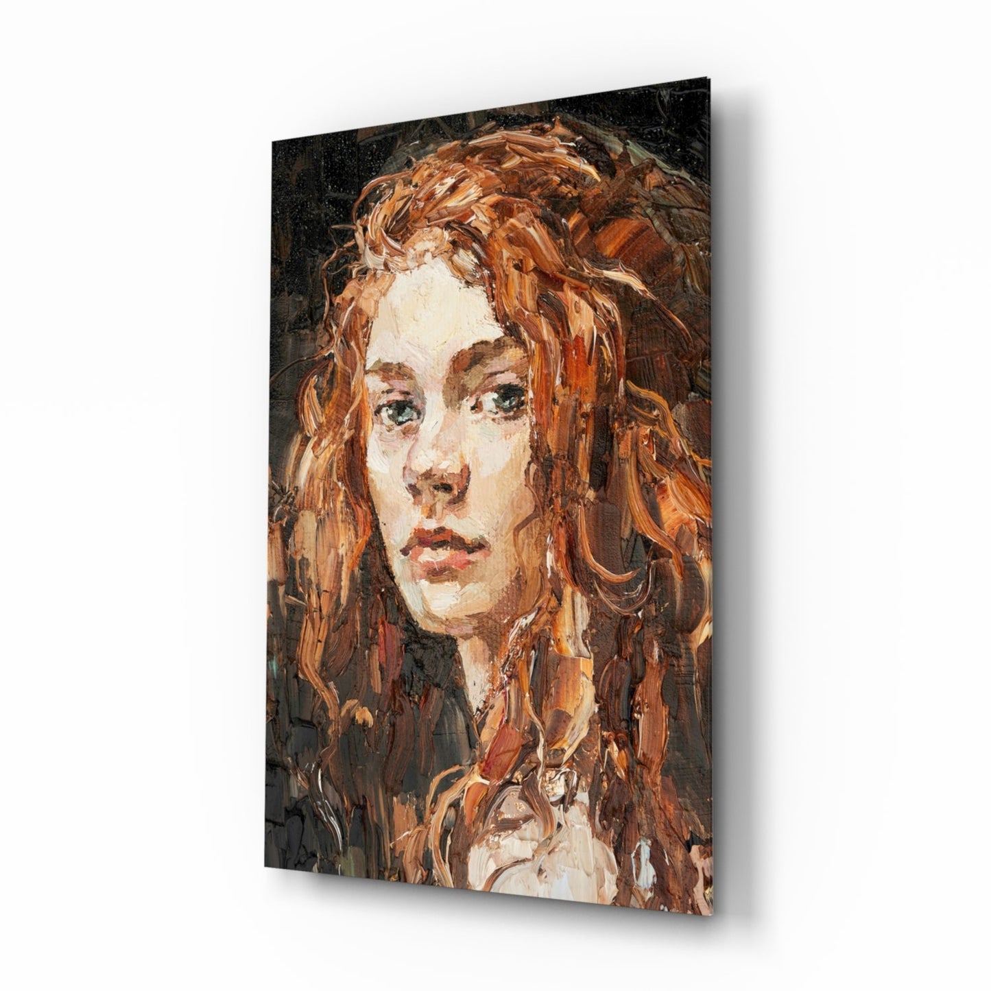 Woman Portrait Glass Wall Art