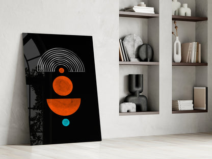 Dots Under the Rainbow Glass Wall Art