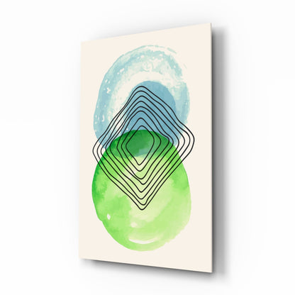 Abstract Circles Glass Wall Art