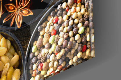 Rainbow Spice Bowls Glass Wall Art