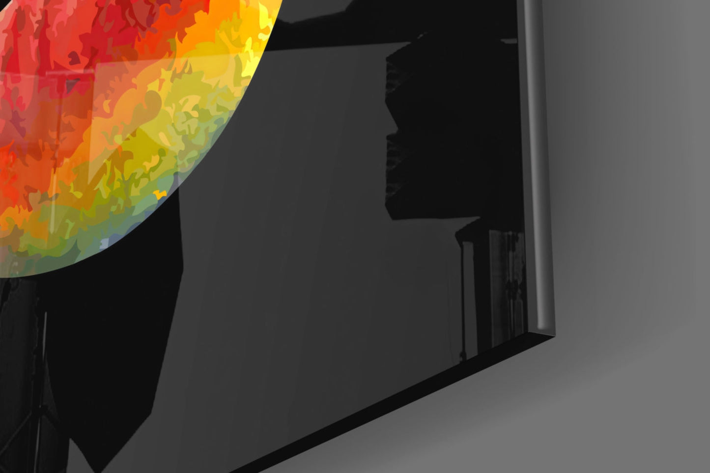 Stylized Ganesha Glass Wall Art