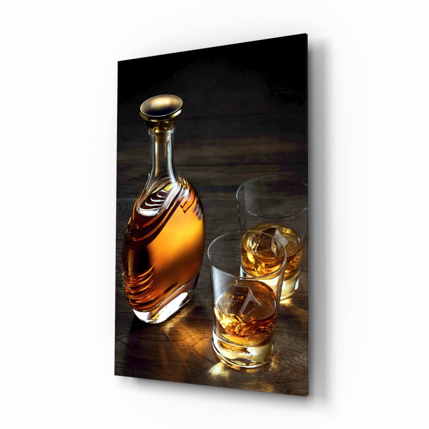Whiskey Decanter Glass Wall Art