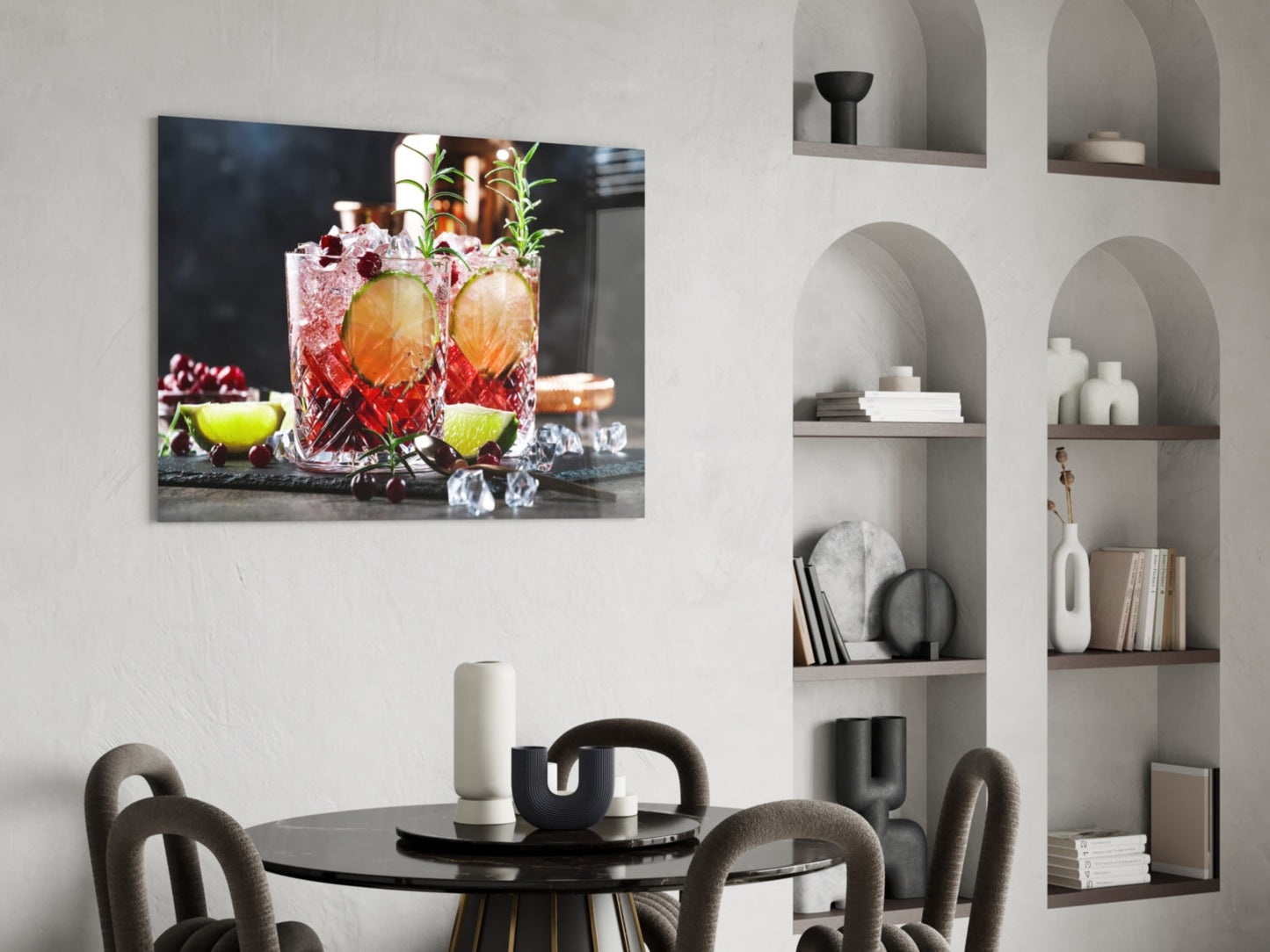 Holiday Cocktail Glass Wall Art