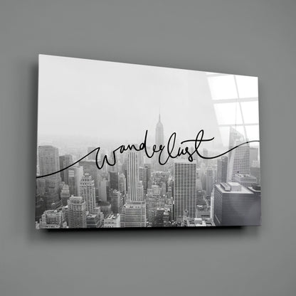 Wanderlust NYC Skyline Glass Wall Art - Dawn