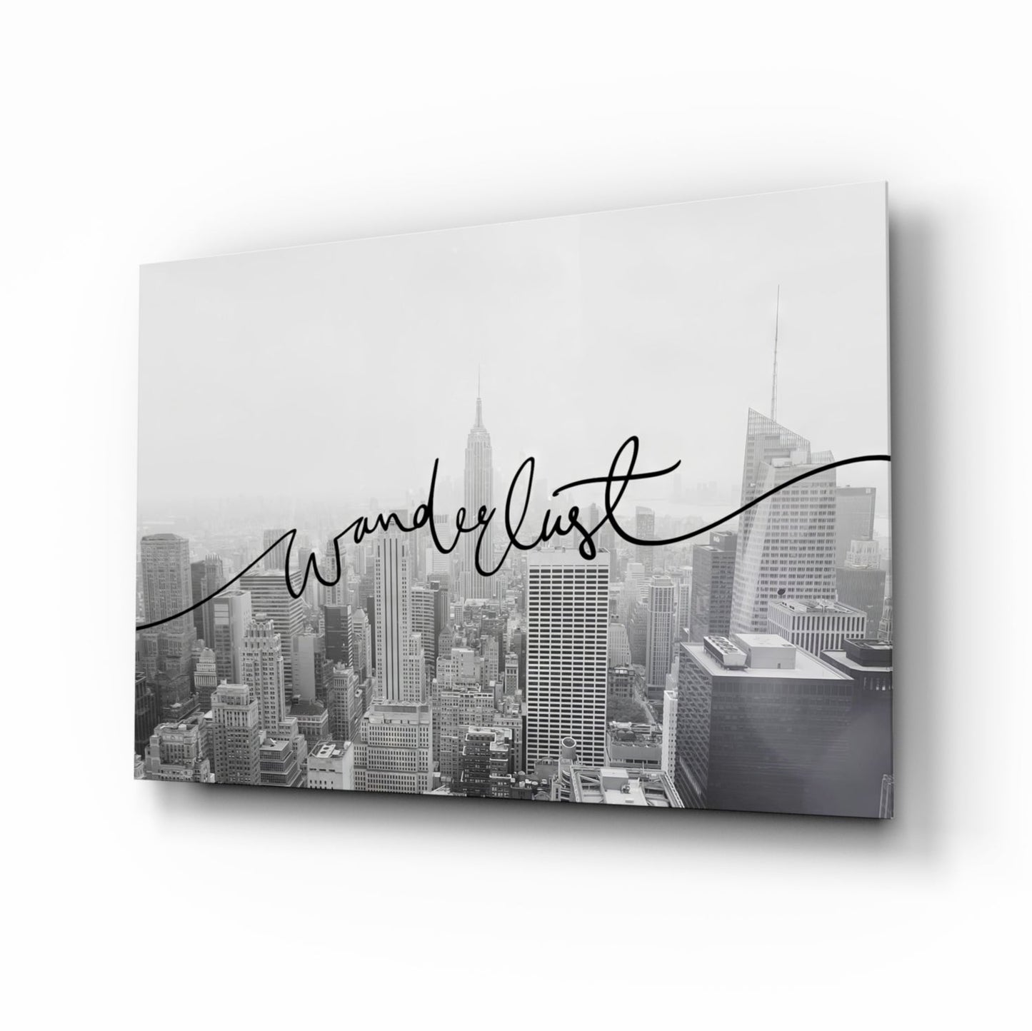 Wanderlust NYC Skyline Glass Wall Art - Dawn