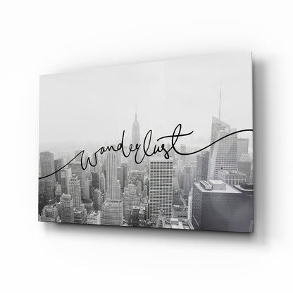 Wanderlust NYC Skyline Glass Wall Art - Dawn