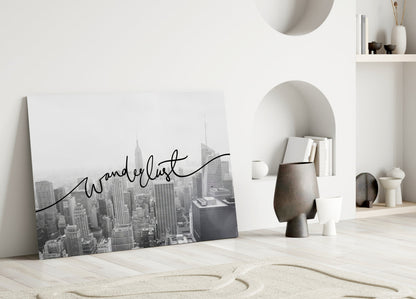 Wanderlust NYC Skyline Glass Wall Art - Dawn