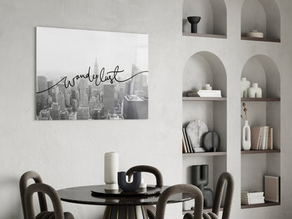 Wanderlust NYC Skyline Glass Wall Art - Dawn