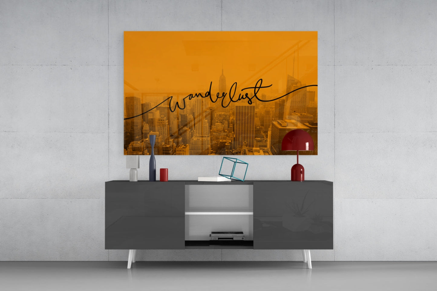 Wanderlust NYC Skyline Glass Wall Art - Dusk