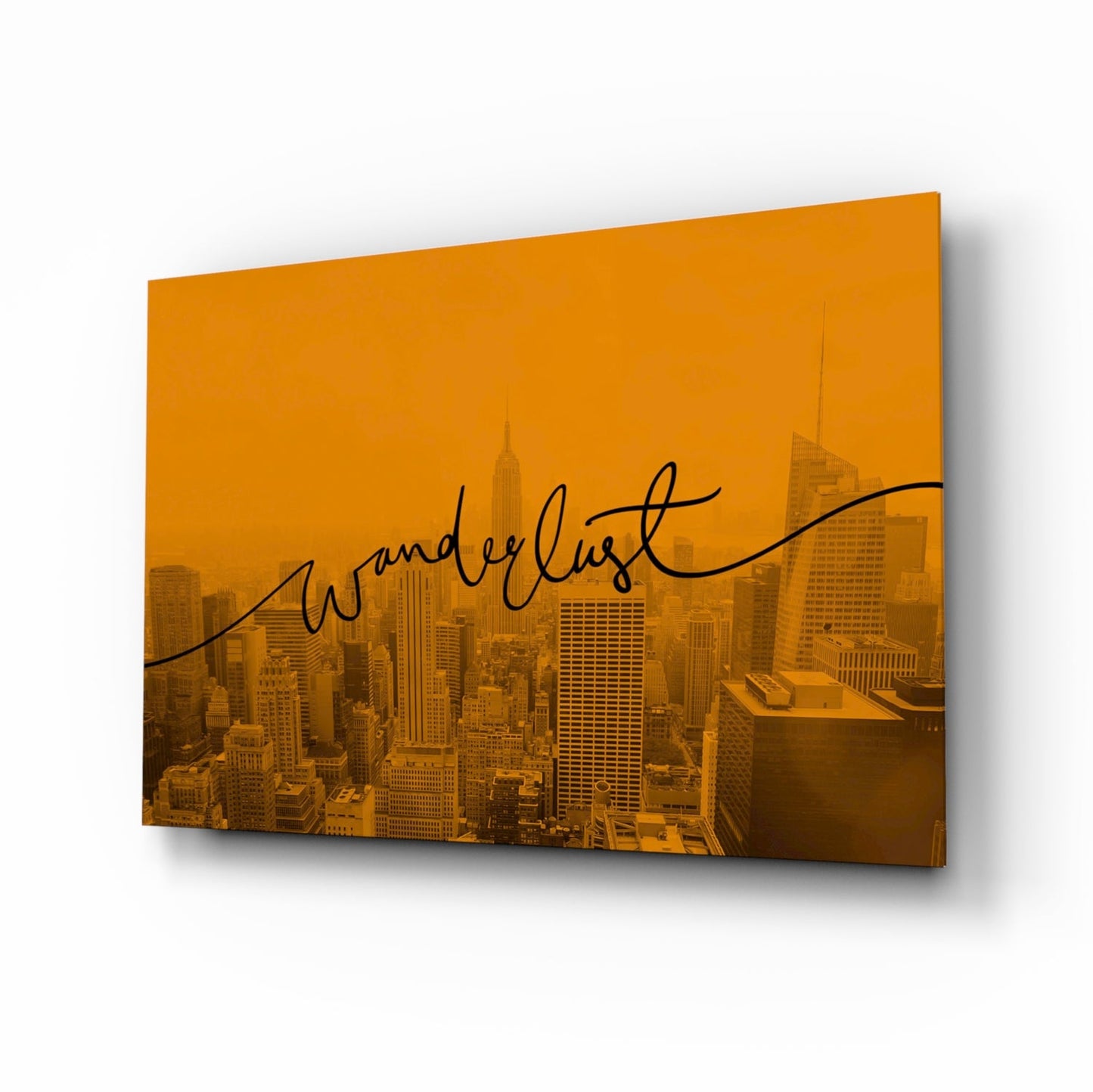Wanderlust NYC Skyline Glass Wall Art - Dusk