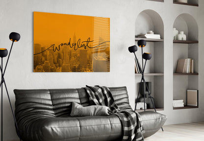 Wanderlust NYC Skyline Glass Wall Art - Dusk