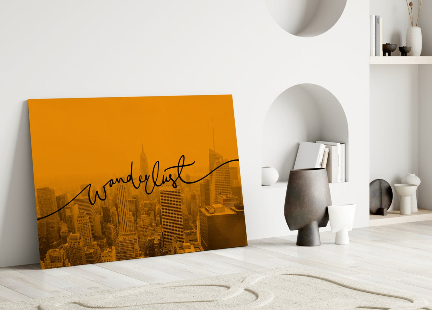 Wanderlust NYC Skyline Glass Wall Art - Dusk
