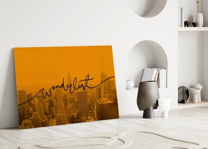 Wanderlust NYC Skyline Glass Wall Art - Dusk