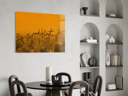 Wanderlust NYC Skyline Glass Wall Art - Dusk