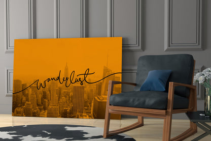 Wanderlust NYC Skyline Glass Wall Art - Dusk