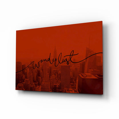 Wanderlust NYC Skyline Glass Wall Art - Sunset