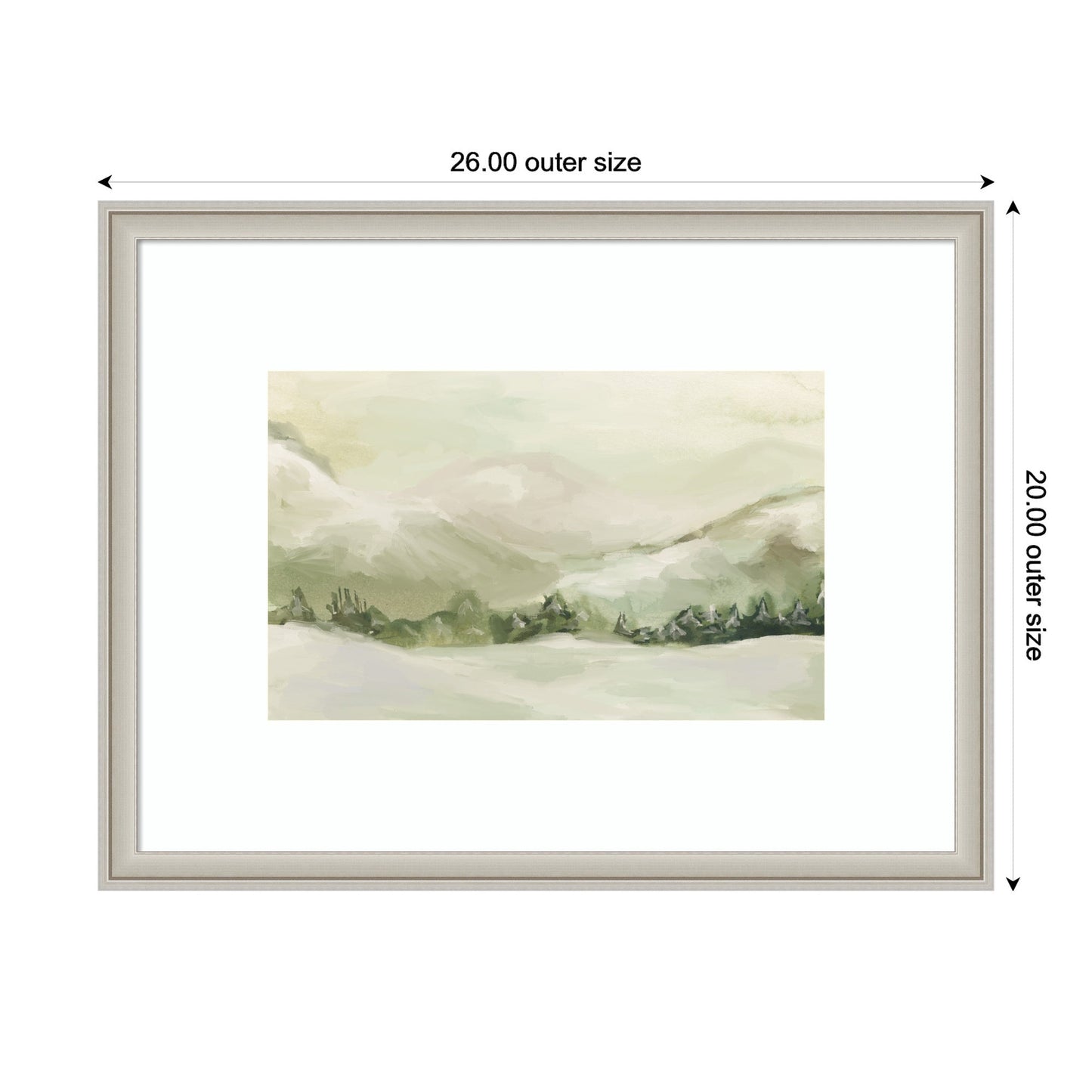 Winter Snow Landscape Framed Wall Art