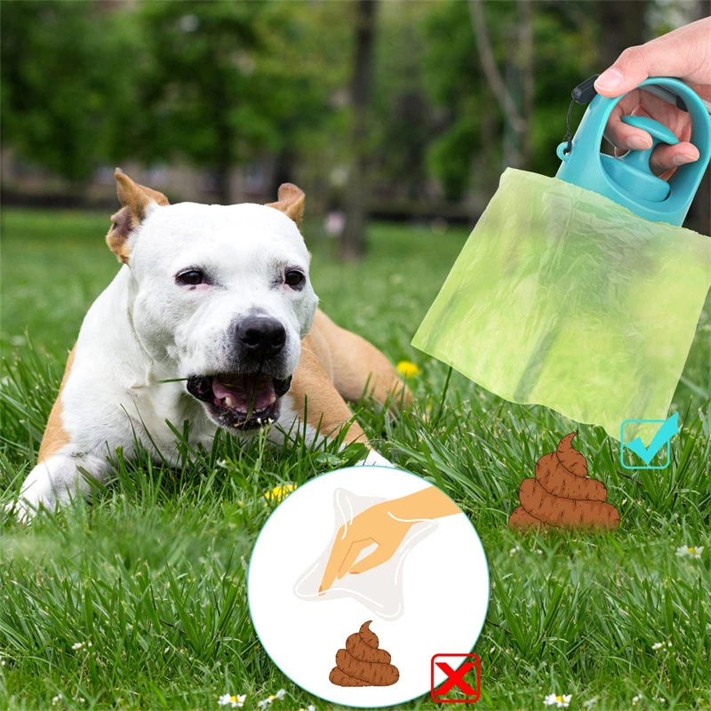 Portable Dog Poop Scooper With Bag Dispenser – Clean Walks, Zero Mess
