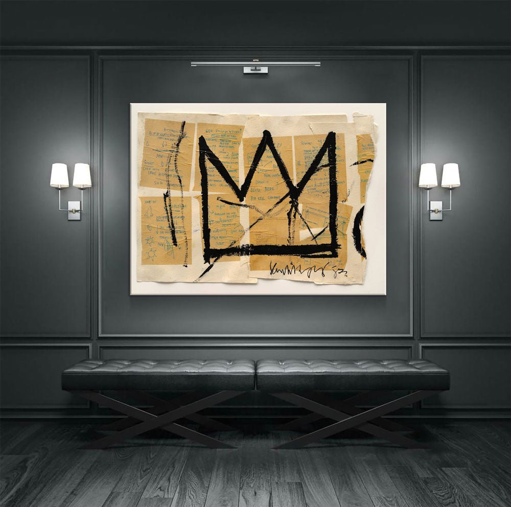 Crown Abstract Modern Canvas Wall Art