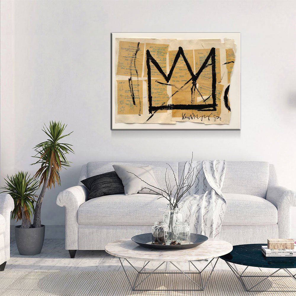 Crown Abstract Modern Canvas Wall Art