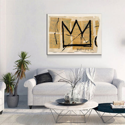 Crown Abstract Modern Canvas Wall Art