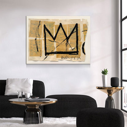 Crown Abstract Modern Canvas Wall Art