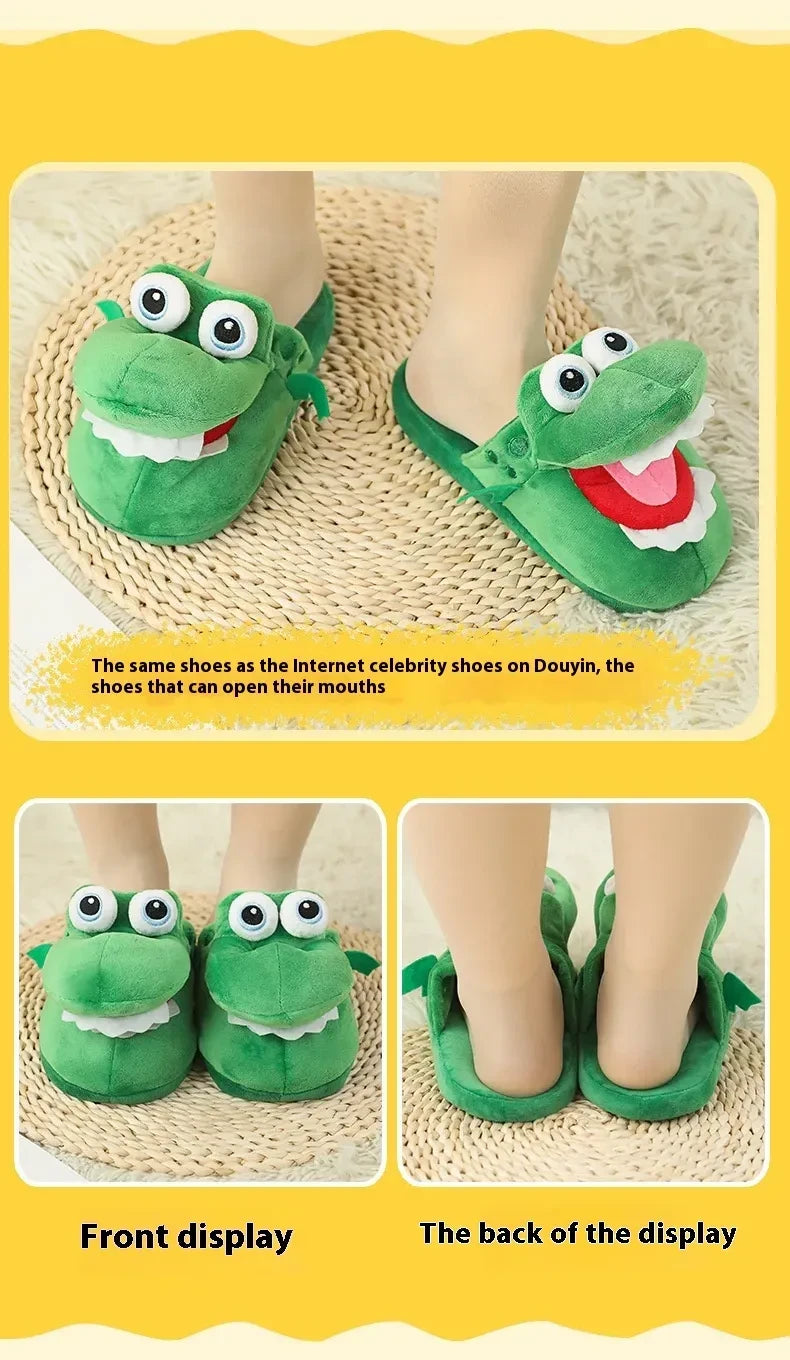 cute novelty animal slippers gift idea