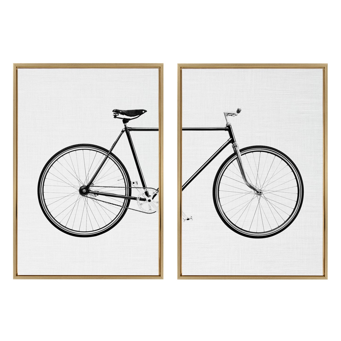 Sylvie Bicycle Framed Canvas by Simon Te of Tai Prints