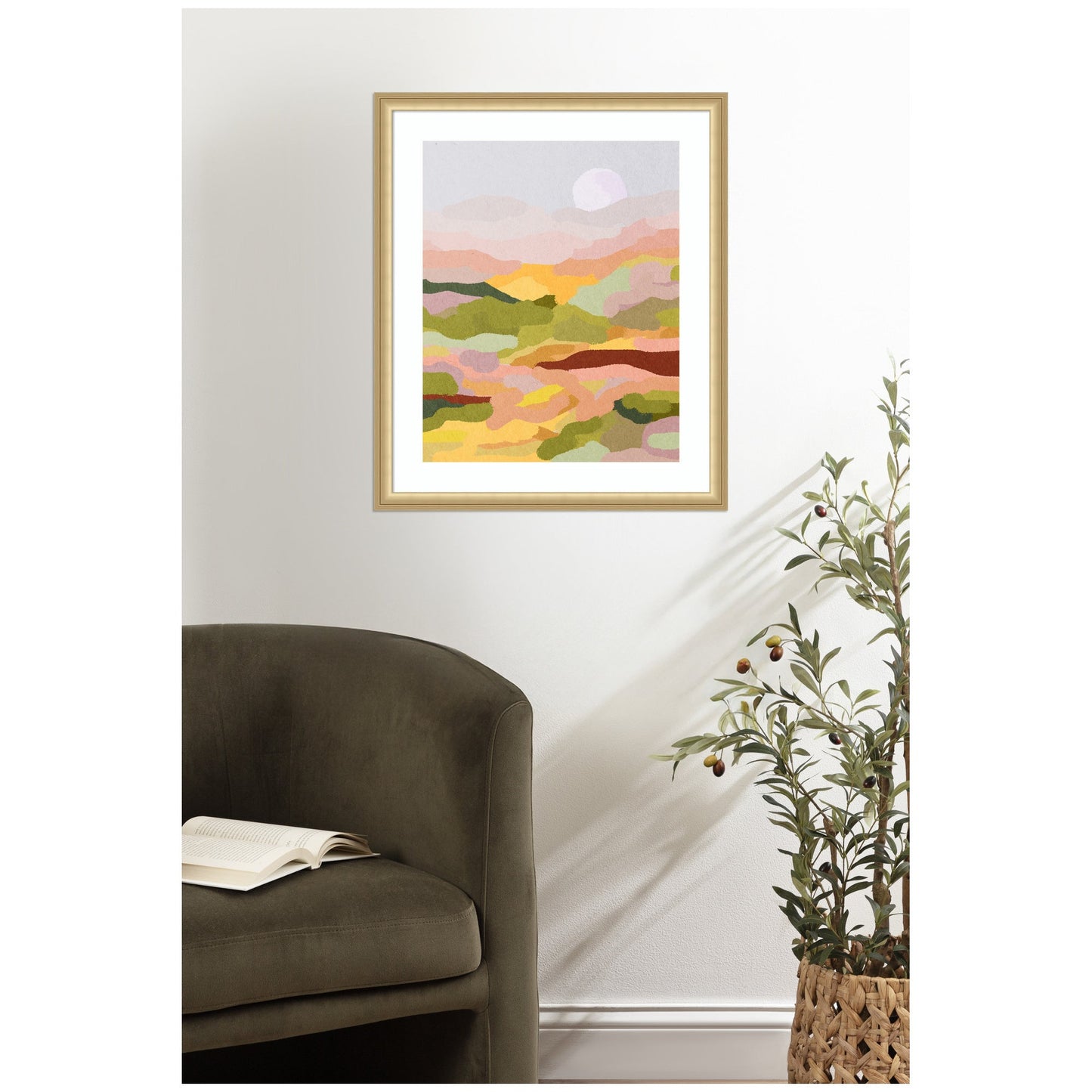 Tranquil Countryside Landscape Framed Wall Art