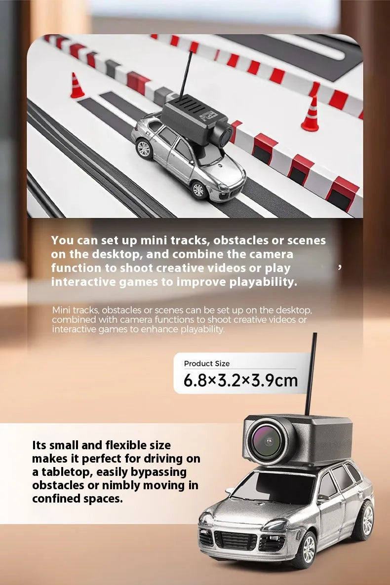 Mini FPV RC Car With WiFi Camera - 1:64 Scale