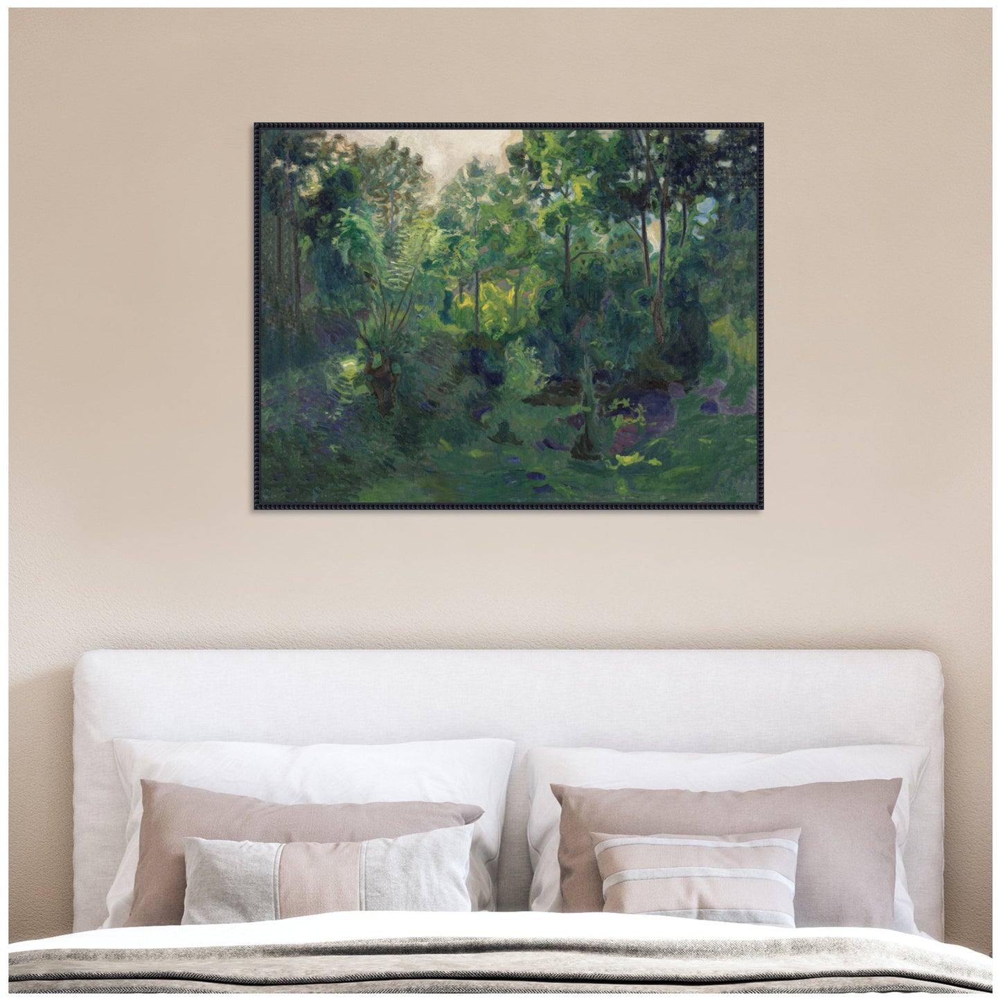 Wooded Landscape Framed Canvas Wall Art