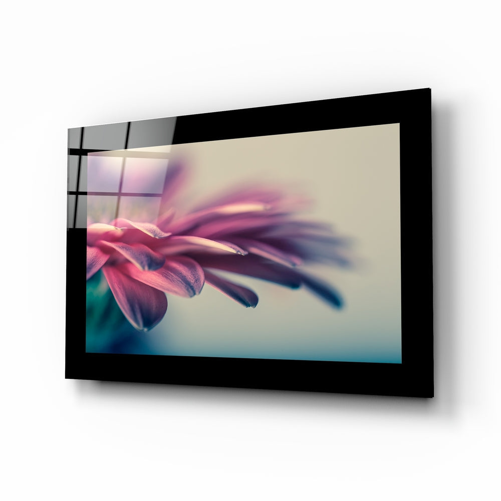 Flower Glass Wall Art on wall